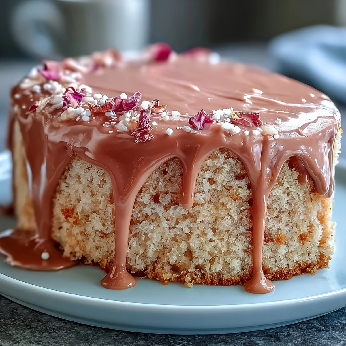 Bridal Shower Rosé Velvet Cake