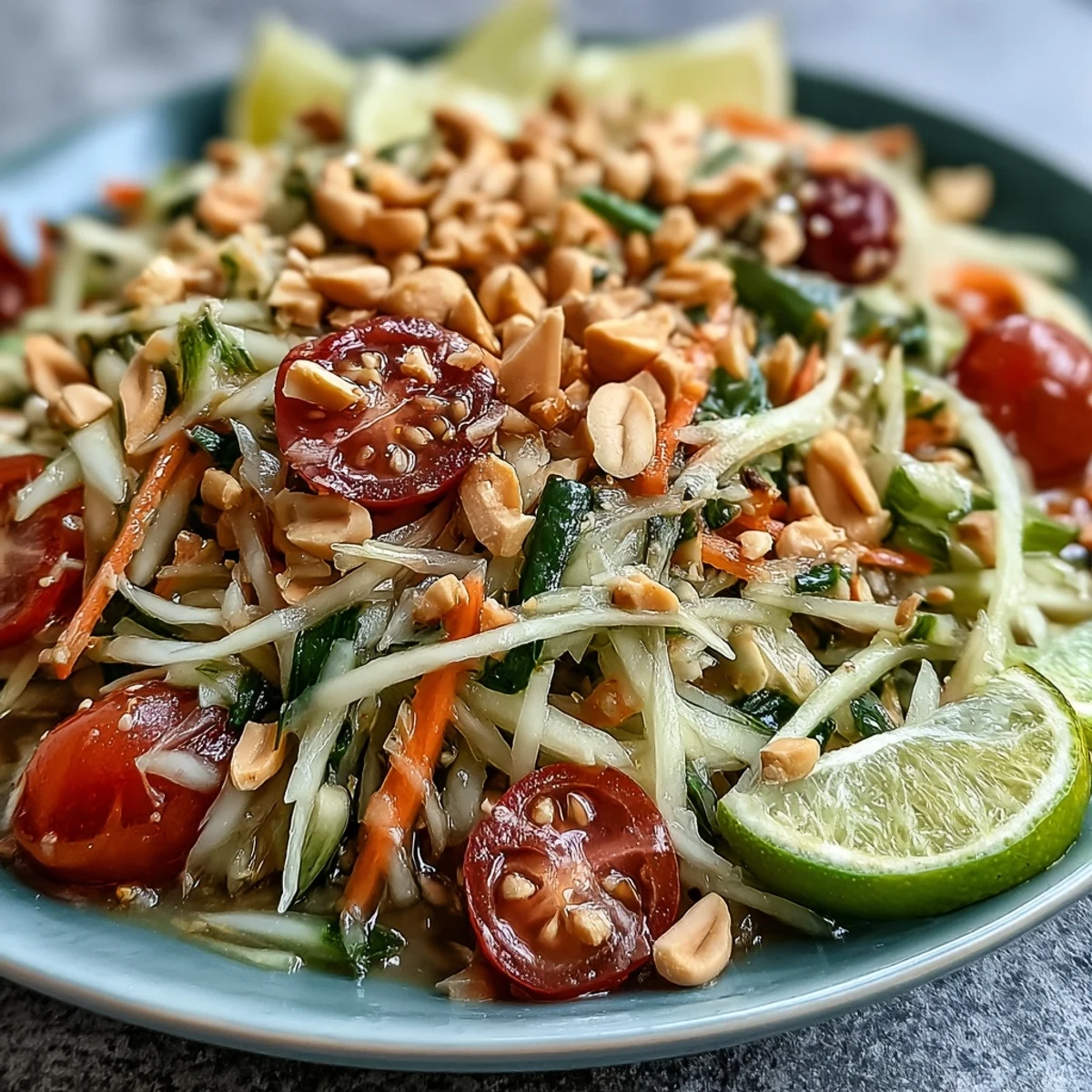 Thai Papaya Salad with Peanuts