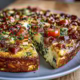 One-Pan Ham Swiss Frittata
