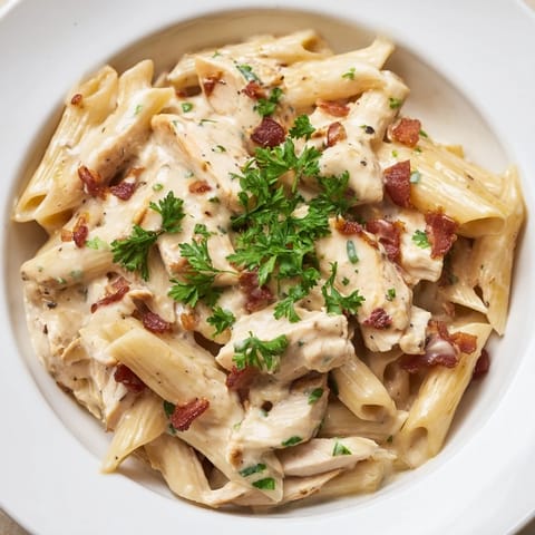Creamy Chicken Bacon Penne