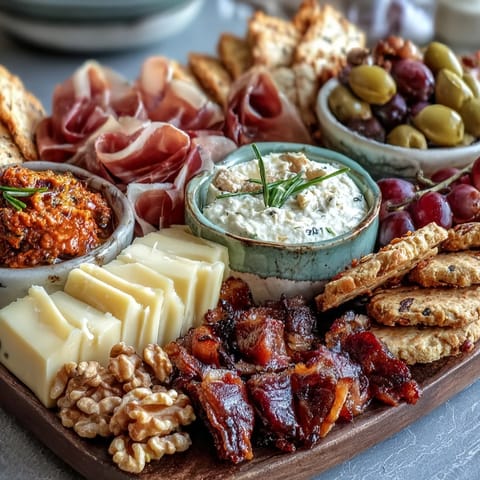 Vibrant charcuterie board featuring an array of meats, cheeses, dips, and colorful produce—perfect for welcoming guests to a new home.
