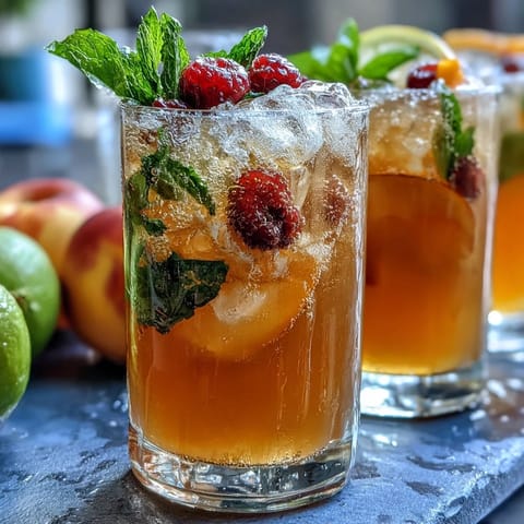 Refreshing lemonade bar with customizable fruit and herb add-ins for a festive grad party drink station.