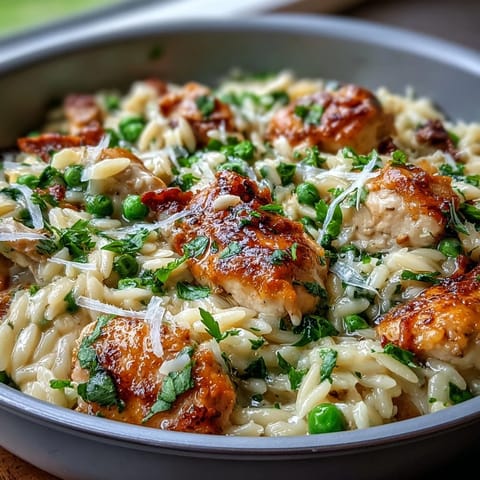 One-Pot Lemon Orzo Chicken