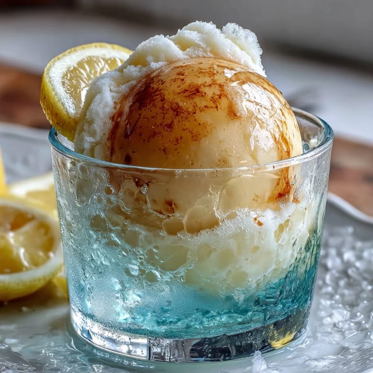 Bubbly Limoncello Sorbet Float combines tangy lemon sorbet, chilled Limoncello, and sparkling water for a festive dessert drink.