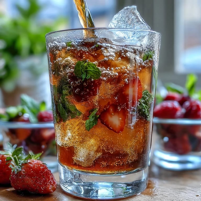 Guests enjoy mixing their own classic lemonade with fresh berries, citrus slices, and mint for a personalized, cool beverage.