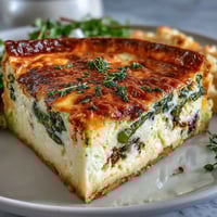 A golden quiche filled with tender asparagus and creamy Brie, ideal for a festive Mother's Day brunch.
