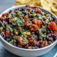 Vibrant 3-ingredient cowboy caviar dip with black beans, corn, and pico de gallo—ideal for summer snacking.